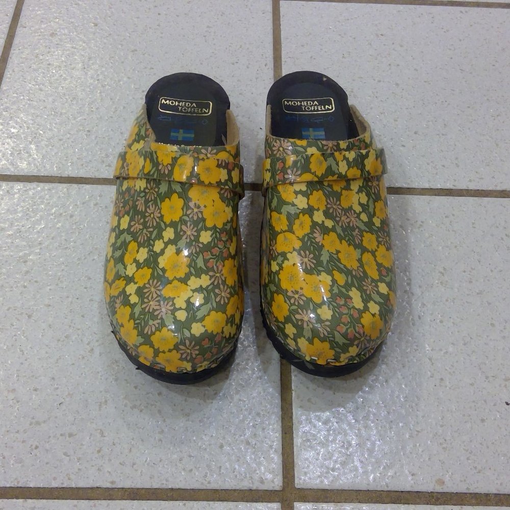 Moheda Toffeln Girls Wooden Clogs sz 33 New